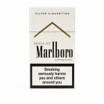 Marlboro Gold Swiss cigarette pack, 20s