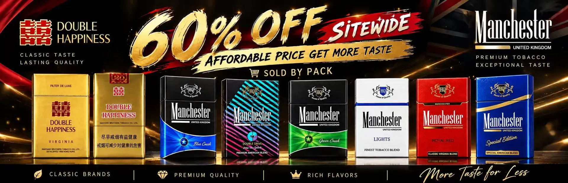 Browse the cigarettes and tobacco range in the Halo E-Vape catalogue.