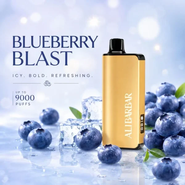 Alibarbar Ingot 9000 Puffs Blueberry Blast — Authentic Australia Stock