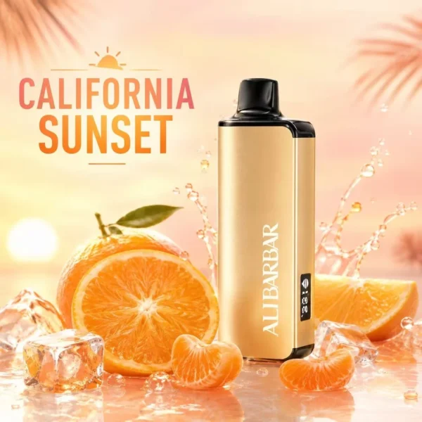 Alibarbar Ingot 9000 Puffs California Sunset — Authentic Australia Stock