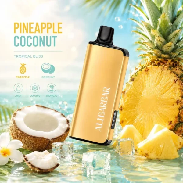Alibarbar Ingot 9000 Puffs Pineapple Coconut — Authentic Australia Stock