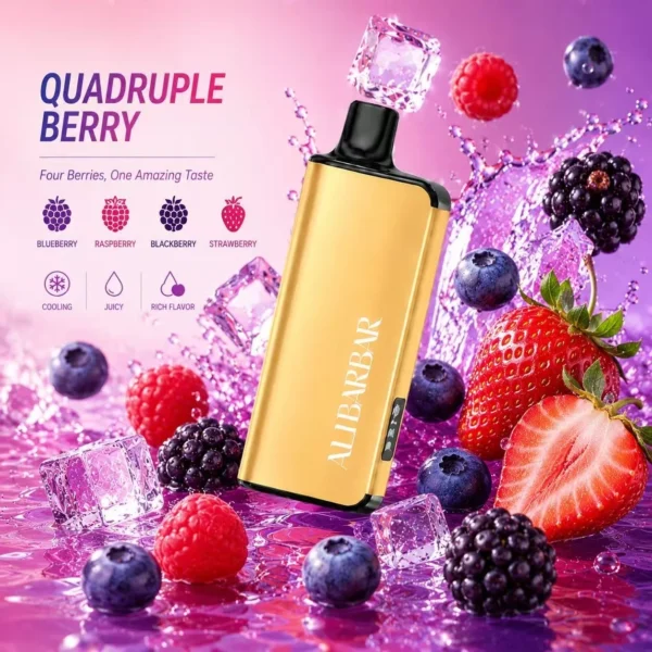 Alibarbar Ingot 9000 Puffs Quadruple Berry — Authentic Australia Stock