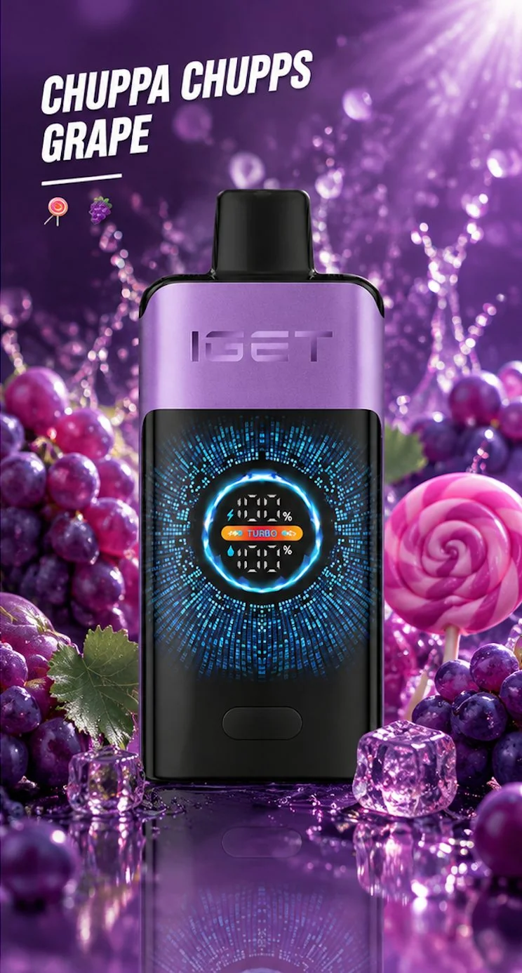 IGET-001-chupa-chups-grape-opt IGET One 12000 Puffs Chupa Chups Grape - Image 1