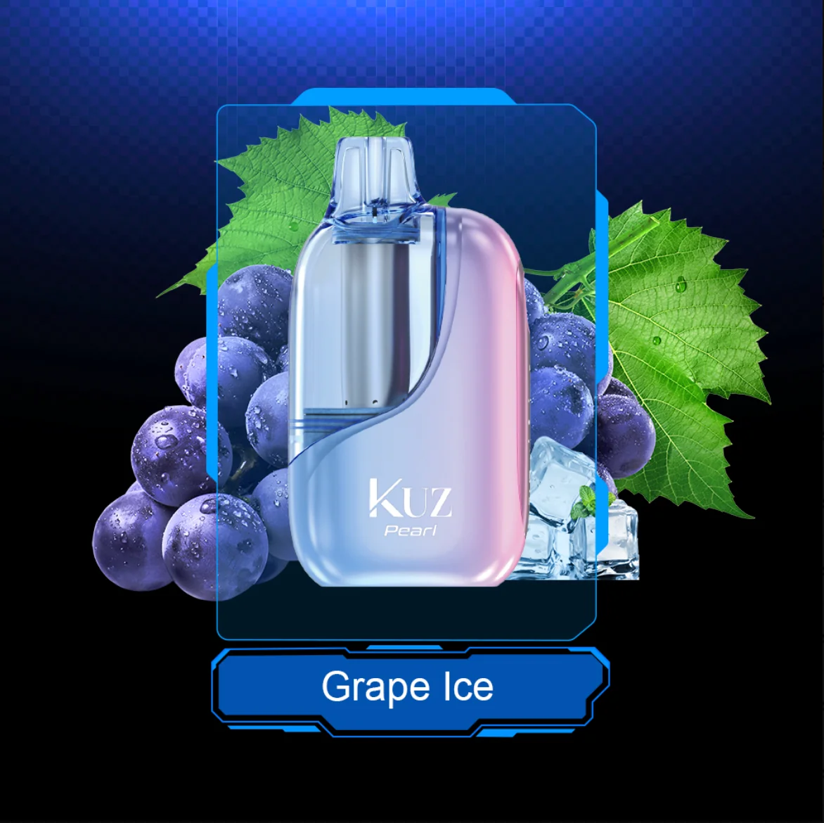 KUZ-002-grape-ice-opt KUZ Pearl 30000 Puffs Grape Ice - Image 1