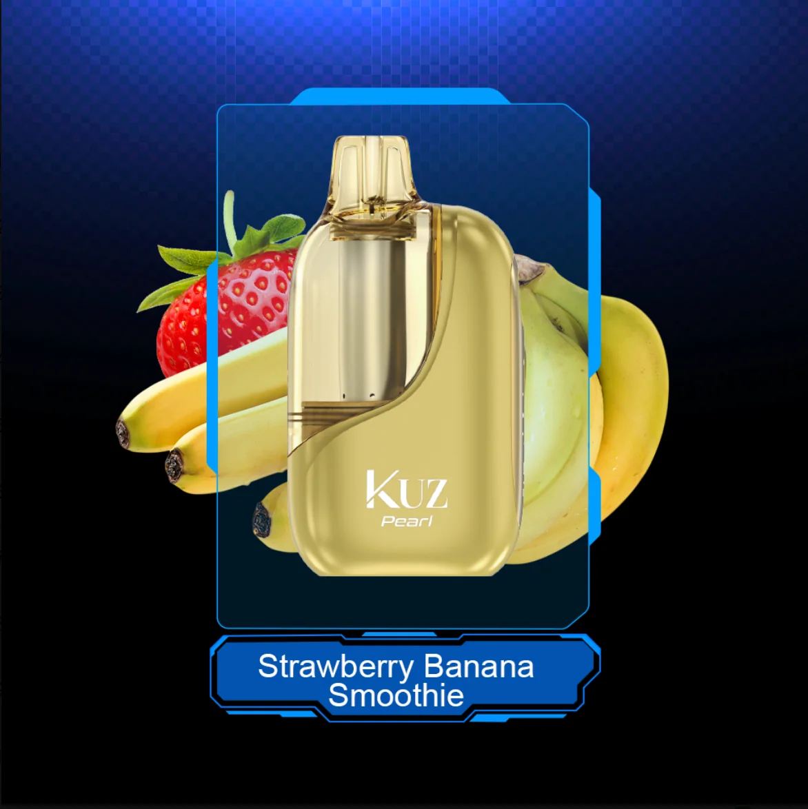 KUZ-002-strawberry-banana-smoothie-opt KUZ Pearl 30000 Puffs Strawberry Banana Smoothie - Image 1