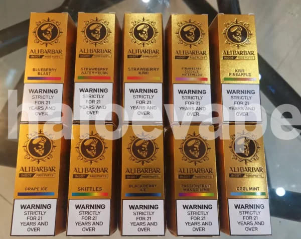 Alibarbar Ingot 9000 Puffs 10-Pack Wholesale Carton
