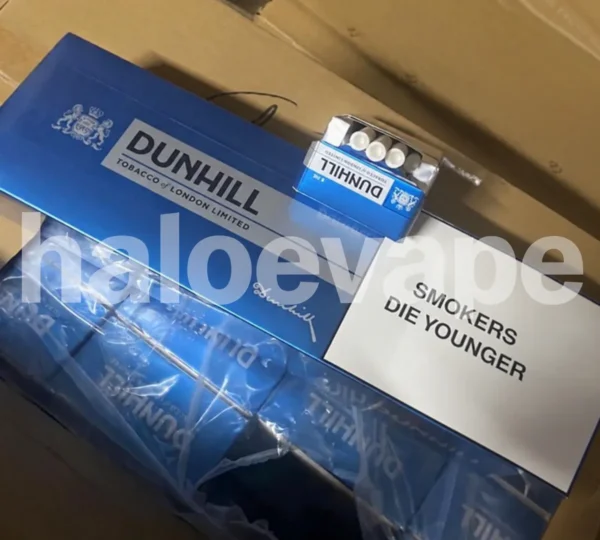 Dunhill Blue carton real stock photo - Halo E-Vape Australia warehouse