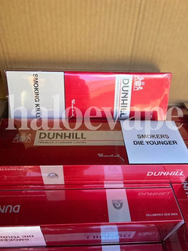 Dunhill Red carton real stock photo - Halo E-Vape Australia warehouse