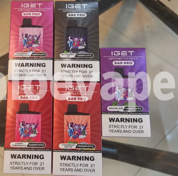 IGET Bar Pro 10000 Puffs 5-Pack Bundle