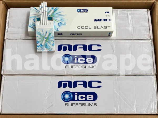 MAC Cool Blast carton real stock photo - Halo E-Vape Australia warehouse