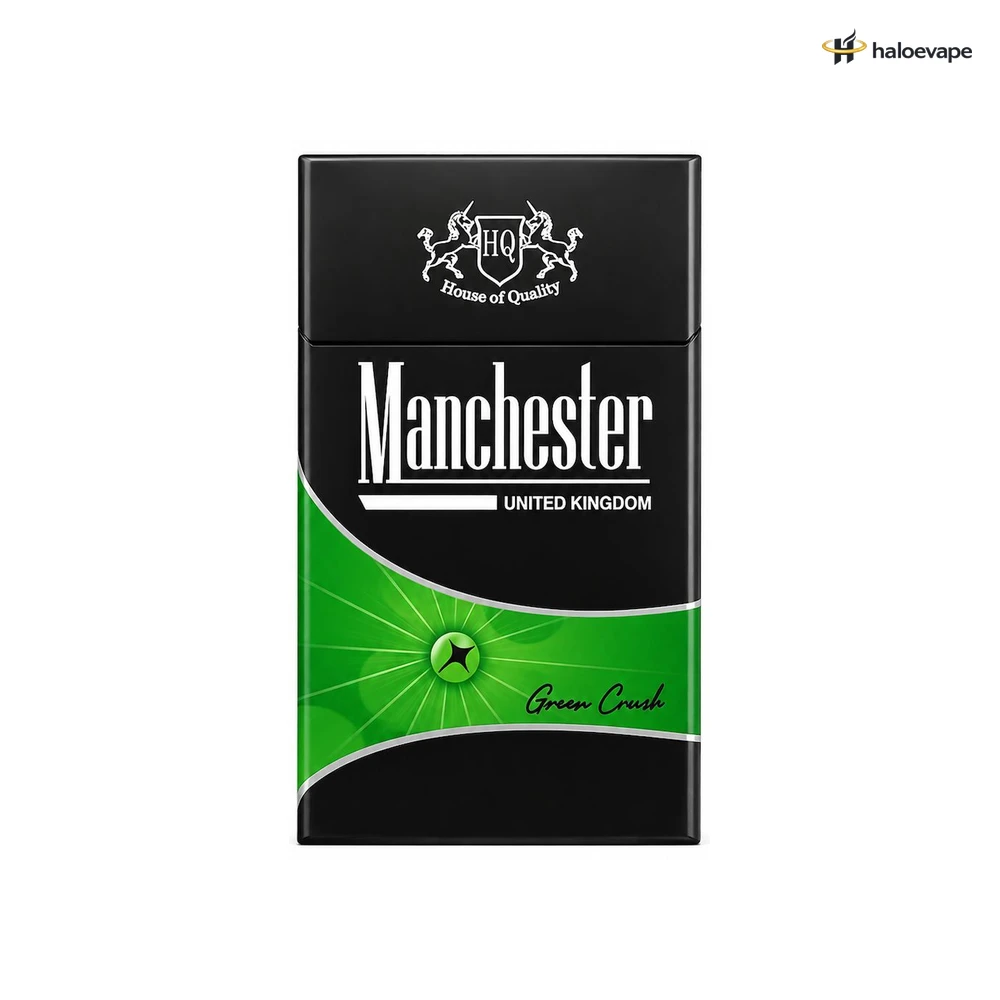 manchester-green-crush-1-packets-x-20s Manchester Green Crush Cigarettes (1 Packet × 20’s) - Image 1
