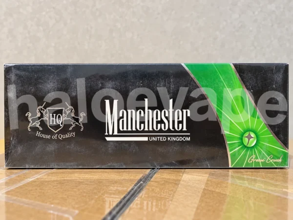 Manchester Green Crush Cigarettes (1 Carton × 200’s) – genuine carton warehouse photo at Halo E-Vape Australia