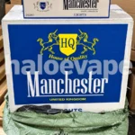 Manchester Light Cigarettes carton real stock photo - Halo E-Vape Australia warehouse