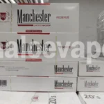 Manchester Reserve Cigarettes carton real stock photo - Halo E-Vape Australia warehouse
