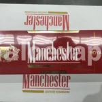 Manchester Royal Red Cigarettes carton real stock photo - Halo E-Vape Australia warehouse