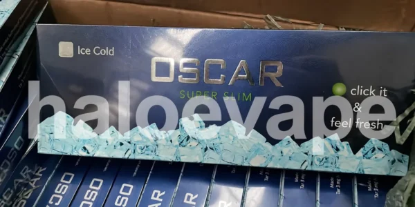 Oscar Super Slim Ice Cold carton real stock photo - Halo E-Vape Australia warehouse