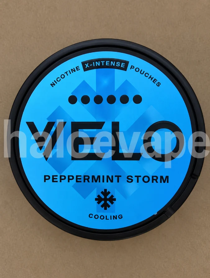 VELO Peppermint Storm 10.9mg Nicotine Pouches — genuine stock photo | Halo E-Vape Australia